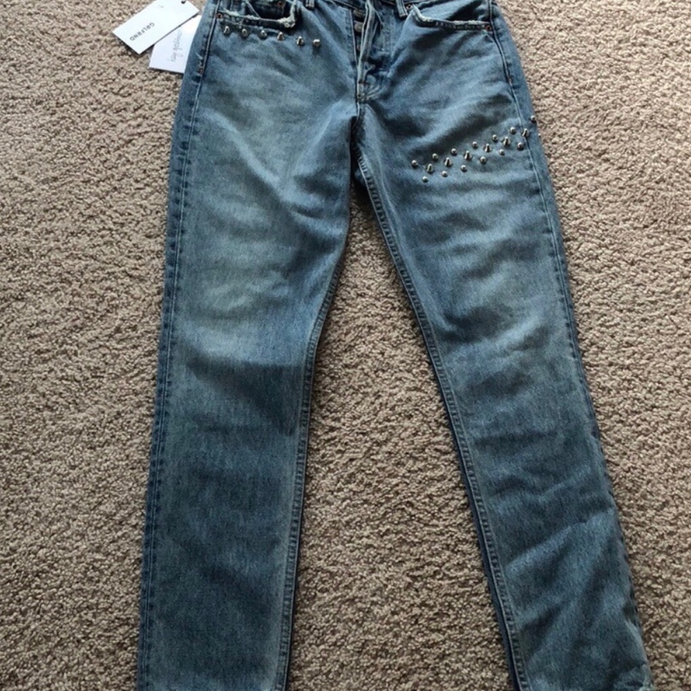 NWT GRLFRND Karolina studded jeans